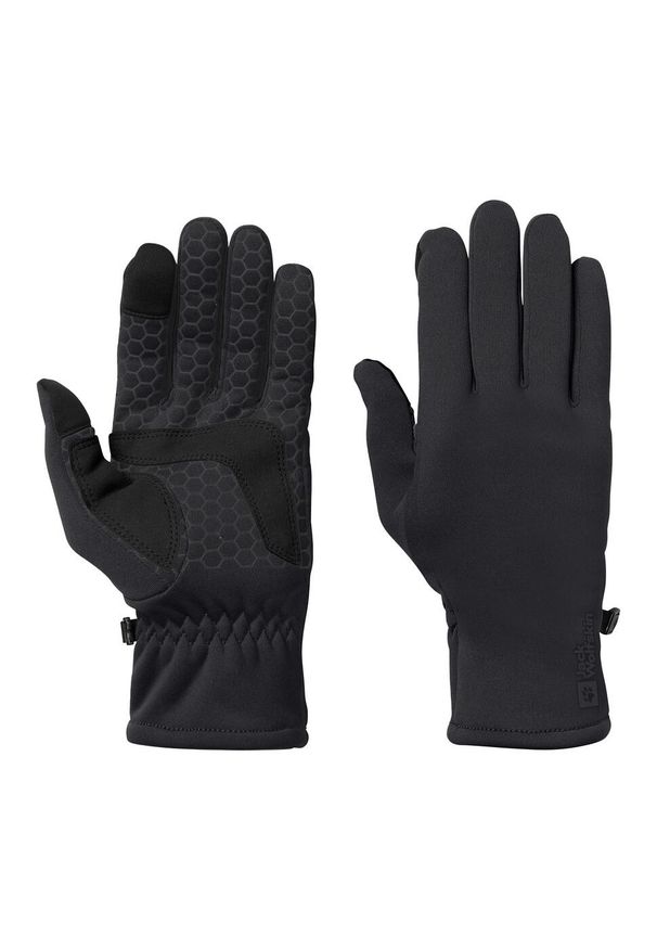 Rękawiczki trekkingowe Jack Wolfskin Allrounder. Kolor: czarny