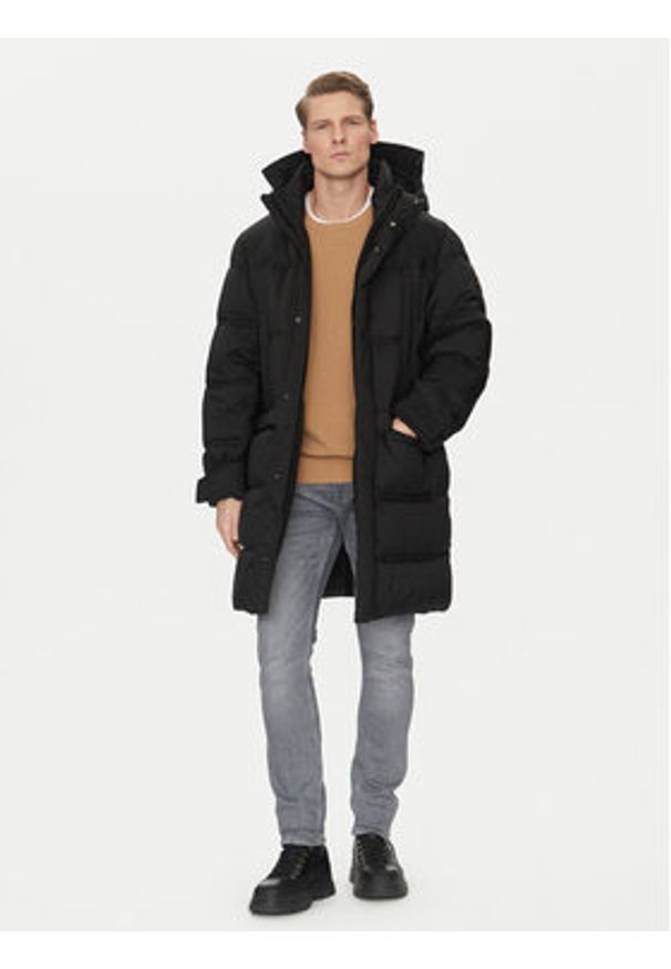BOSS Kurtka zimowa Olomis1 50523035 Czarny Relaxed Fit. Kolor: czarny. Materiał: syntetyk. Sezon: zima