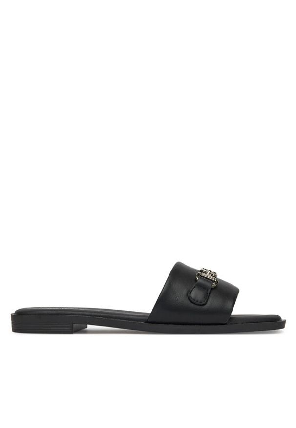 Nine West Klapki 678322-84 Czarny. Kolor: czarny. Materiał: materiał, syntetyk