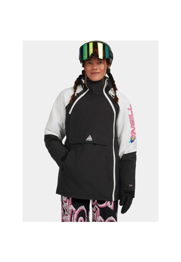 Kurtka Narciarska Damska O'Neill FWC'Play Asymmetric. Kolor: różowy, czarny, wielokolorowy, biały. Sezon: zima. Sport: narciarstwo