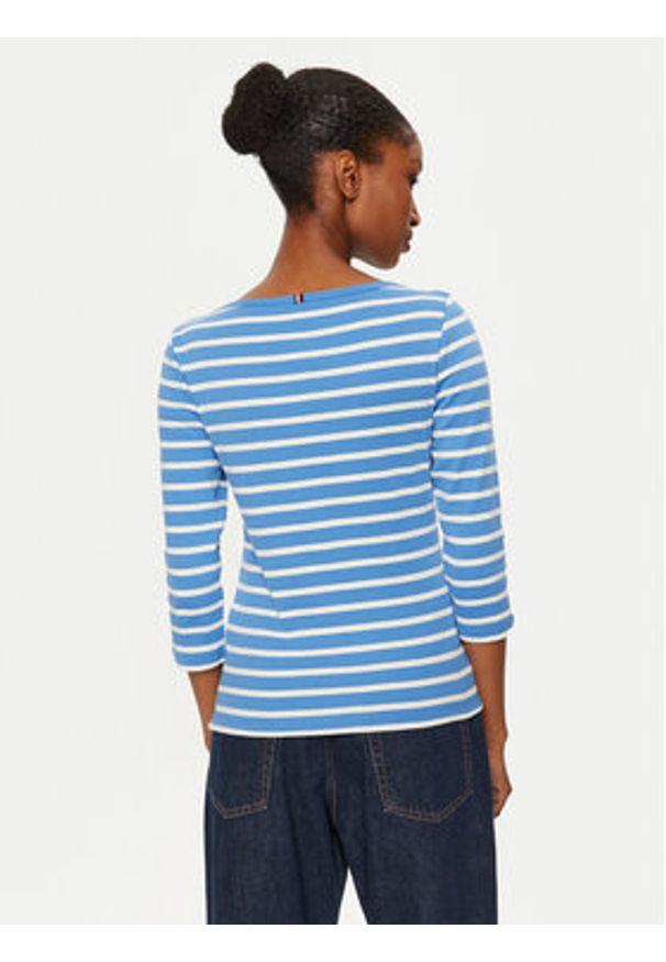 TOMMY HILFIGER - Tommy Hilfiger Bluzka New Cody WW0WW40589 Niebieski Slim Fit. Kolor: niebieski. Materiał: bawełna