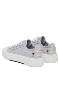 Love Moschino - LOVE MOSCHINO Trampki JA15012G0MJP0010 Szary. Kolor: szary. Materiał: materiał