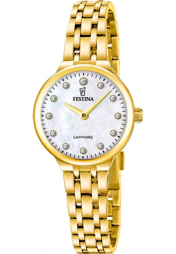 Zegarek Festina Zegarek damski Festina F20745-1 CYRKONIE złoty. Kolor: złoty