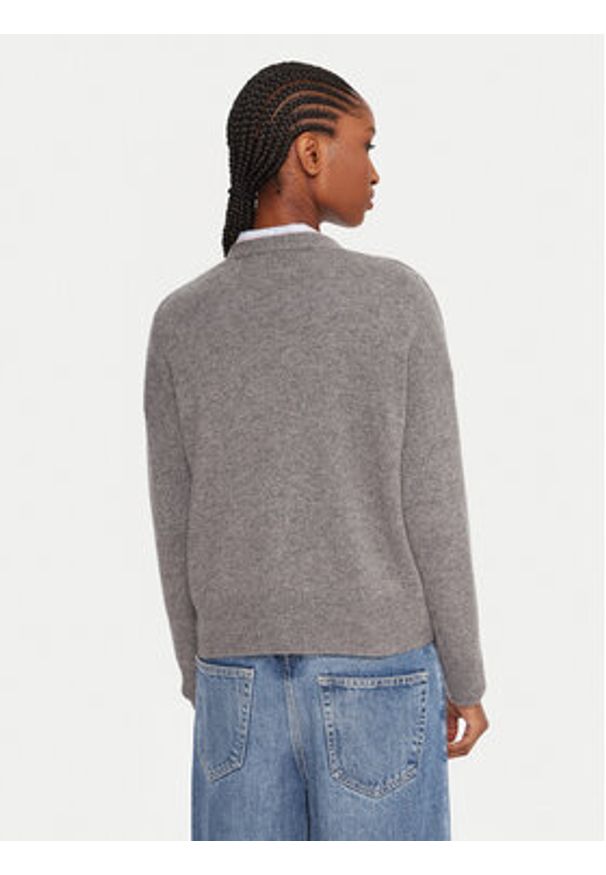 Marella Kardigan Chicco 2523346044 Szary Loose Fit. Kolor: szary. Materiał: wełna