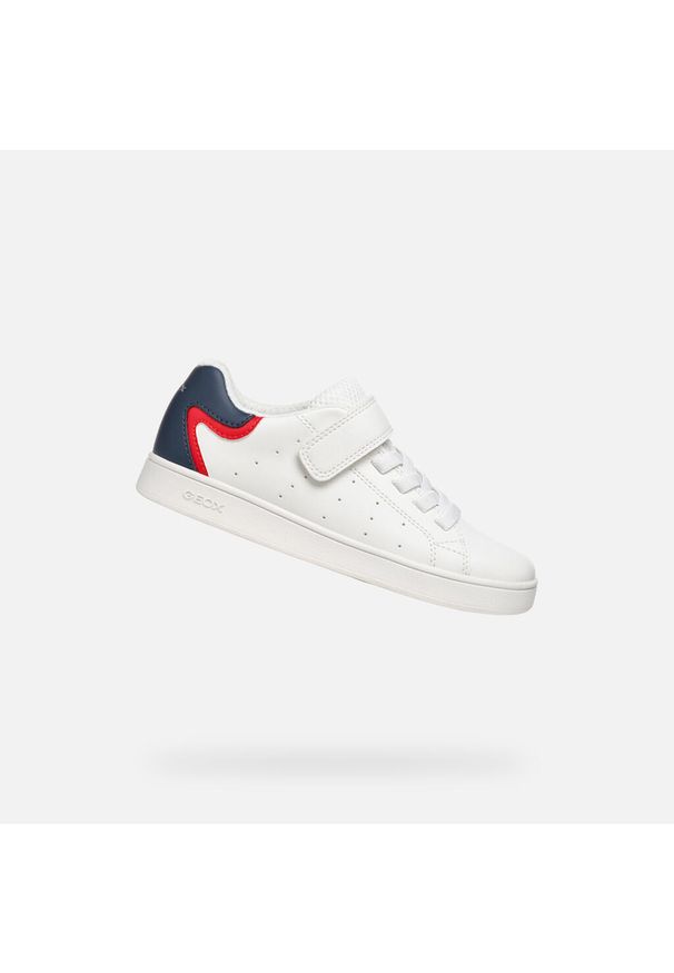 Geox - Buty GEOX J ECLYPER B. Biały. Kolor: niebieski, biały, wielokolorowy. Materiał: syntetyk, tkanina. Sport: turystyka piesza