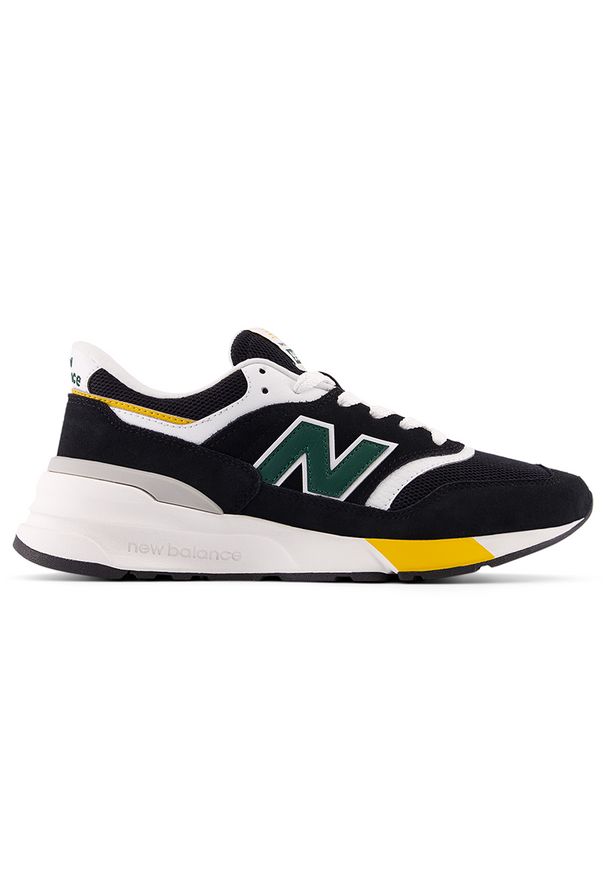 Buty unisex New Balance U997REC – czarne. Okazja: na co dzień. Kolor: czarny. Materiał: skóra, syntetyk, materiał, guma. Szerokość cholewki: normalna