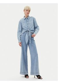 Karl Lagerfeld Jeans Koszula jeansowa A2W11021 Niebieski Regular Fit. Kolor: niebieski. Materiał: bawełna #5