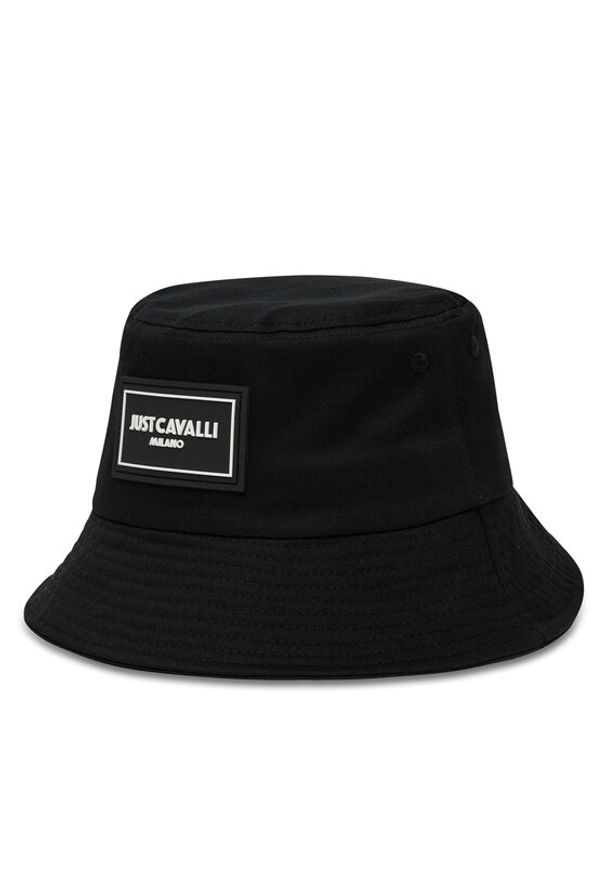 Just Cavalli Kapelusz 78RAZK20 ZG344 Czarny. Kolor: czarny. Materiał: bawełna, materiał