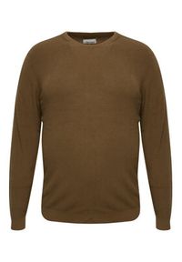 Blend Sweter 20714336 Brązowy Regular Fit. Kolor: brązowy. Materiał: bawełna