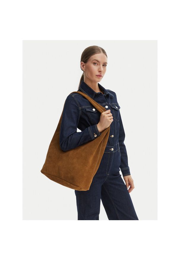 Torebka Calvin Klein. Kolor: brązowy