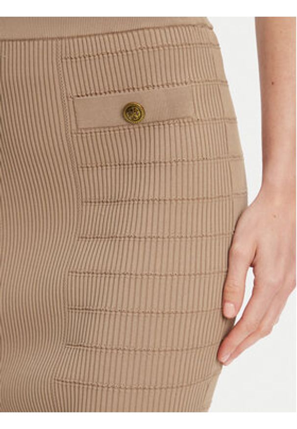 Guess Spódnica ołówkowa W5YD66 Z0130 Brązowy Slim Fit. Kolor: brązowy. Materiał: wiskoza