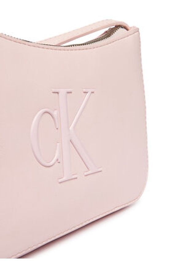 Calvin Klein Torebka Bold Ck Mini Bag LV04F1125G Różowy. Kolor: różowy. Materiał: skórzane