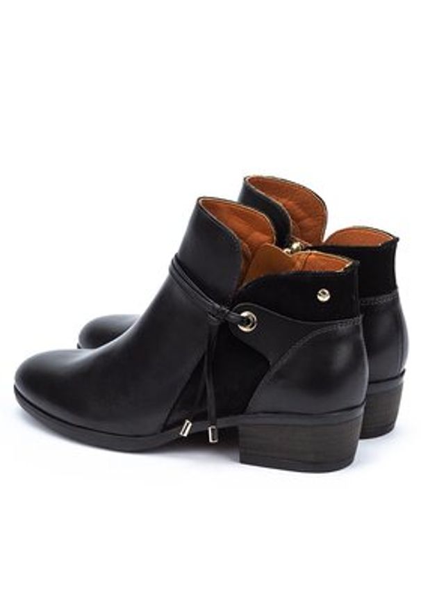 Pikolinos Botki W1U-8505 Czarny. Kolor: czarny. Materiał: skóra