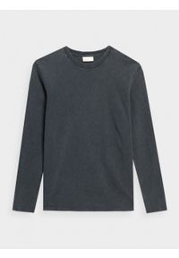 outhorn - Longsleeve gładki męski. Okazja: na co dzień. Materiał: jersey, bawełna, dzianina. Długość rękawa: długi rękaw. Wzór: gładki. Styl: casual, klasyczny