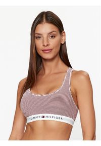 TOMMY HILFIGER - Tommy Hilfiger Biustonosz top UW0UW04148 Brązowy. Kolor: brązowy. Materiał: bawełna #1