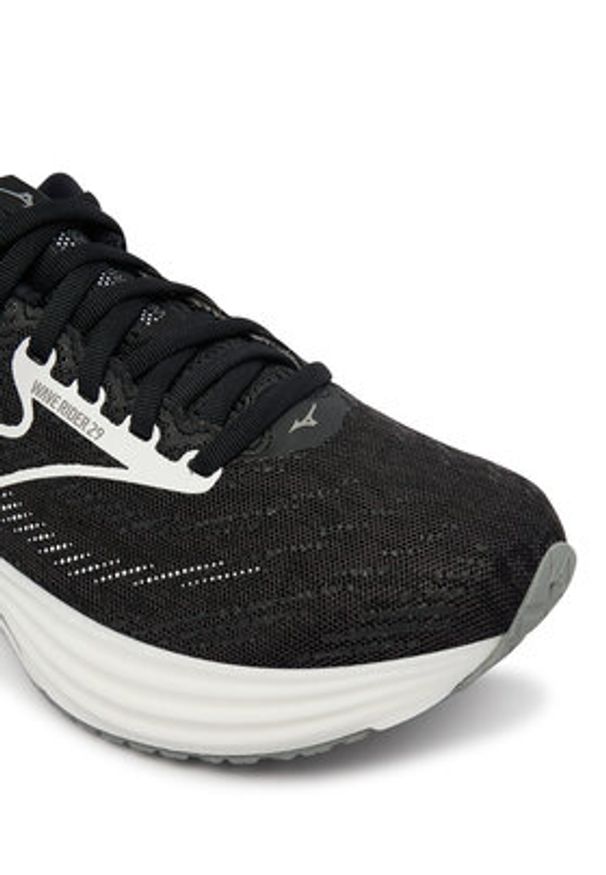 Mizuno Buty do biegania Wave Rider 29 J1GD2503 22 Czarny. Kolor: czarny. Materiał: materiał. Model: Mizuno Wave