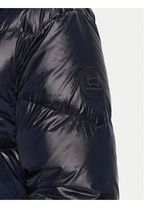 Woolrich Kurtka puchowa Aliquippa CFWWOU0925FRUT3085 Granatowy Regular Fit. Kolor: niebieski. Materiał: syntetyk