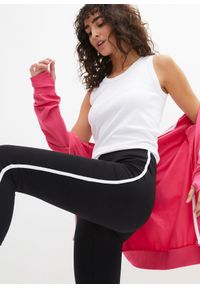 bonprix - Legginsy sportowe, dł. 3/4. Kolor: czarny. Materiał: materiał. Styl: sportowy #2