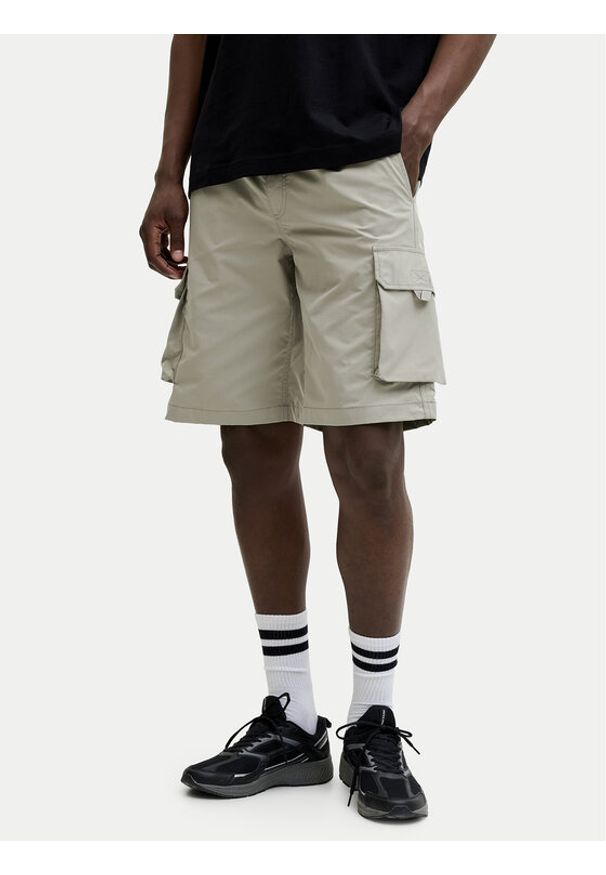 Jack & Jones Szorty materiałowe Cole Ivan 12288611 Zielony Regular Fit. Kolor: zielony. Materiał: syntetyk