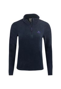 WOMEN'S HEALTH - Bluza damska Athl DPT Virgin – granatowa, krótki zamek. Typ kołnierza: kołnierzyk stójkowy. Kolor: niebieski. Materiał: poliester. Długość: krótkie #1