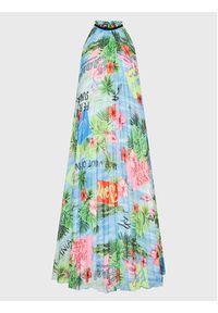 Ermanno Firenze Sukienka letnia D42EQ048EB8 Kolorowy Regular Fit. Materiał: syntetyk. Wzór: kolorowy. Sezon: lato #4