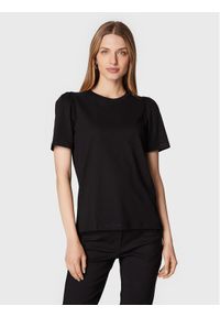 Moss Copenhagen T-Shirt Krysta 17033 Czarny Regular Fit. Kolor: czarny. Materiał: bawełna