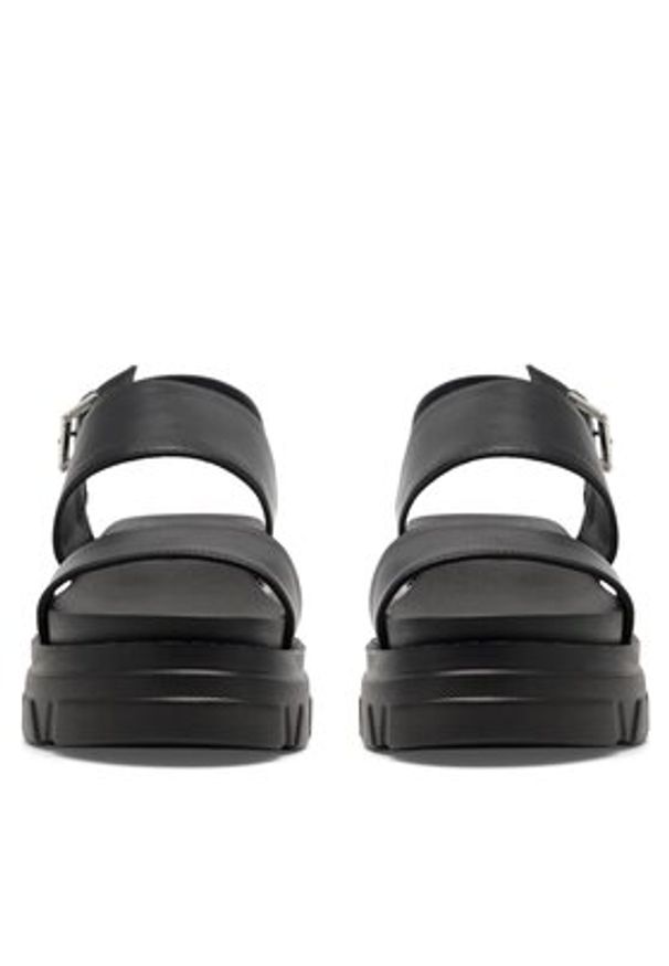 DeeZee Sandały Future Nostalgia WS87666-3 Czarny. Kolor: czarny. Materiał: skóra