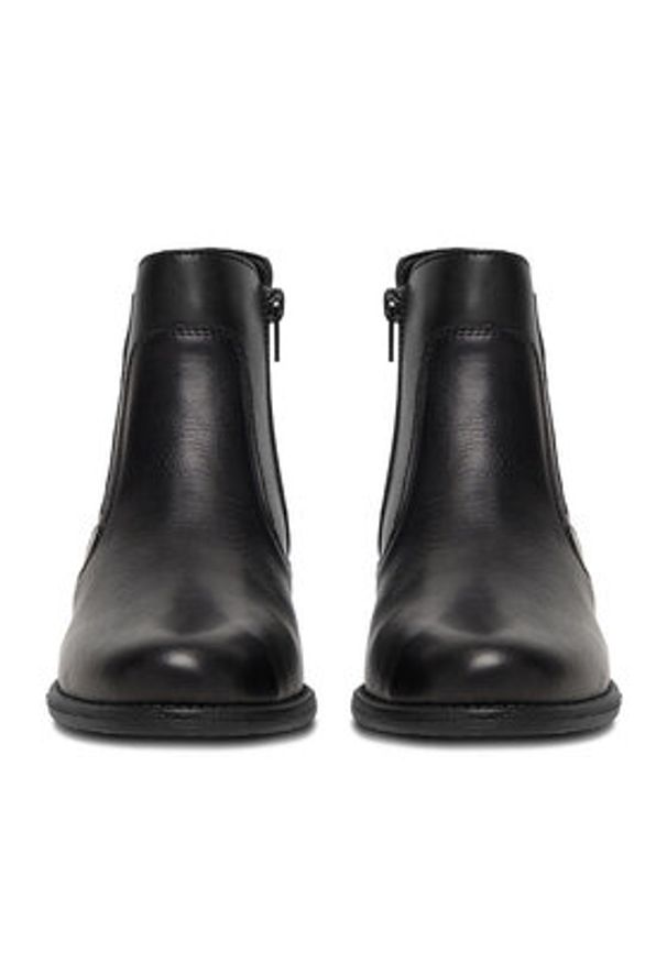 Remonte Sztyblety D0F70-00 Czarny. Kolor: czarny. Materiał: skóra