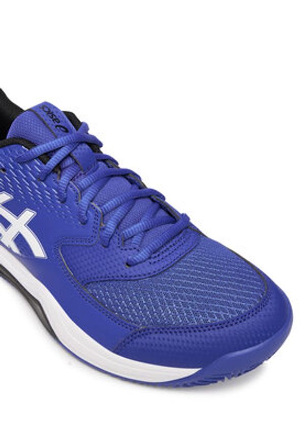 Asics Buty do tenisa Gel-Dedicate 8 Clay 1041A448 Granatowy. Kolor: niebieski. Materiał: skóra. Sport: tenis
