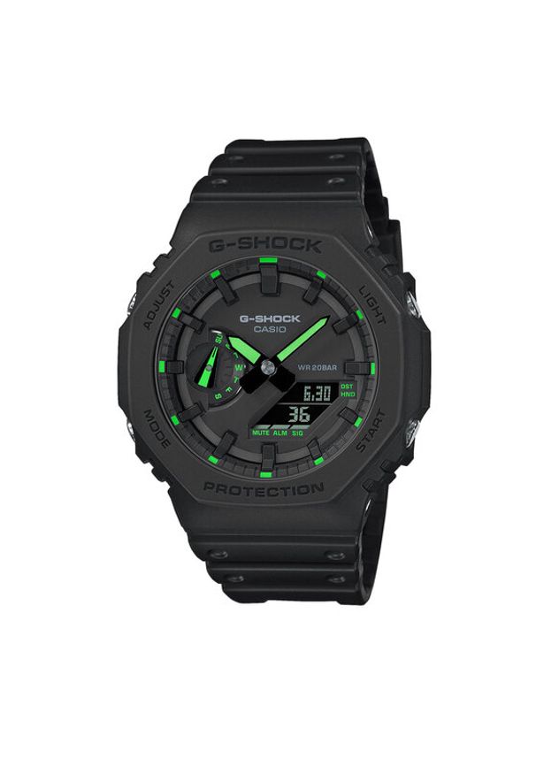 G-Shock Zegarek GA-2100-1A3ER Czarny. Kolor: czarny. Materiał: syntetyk