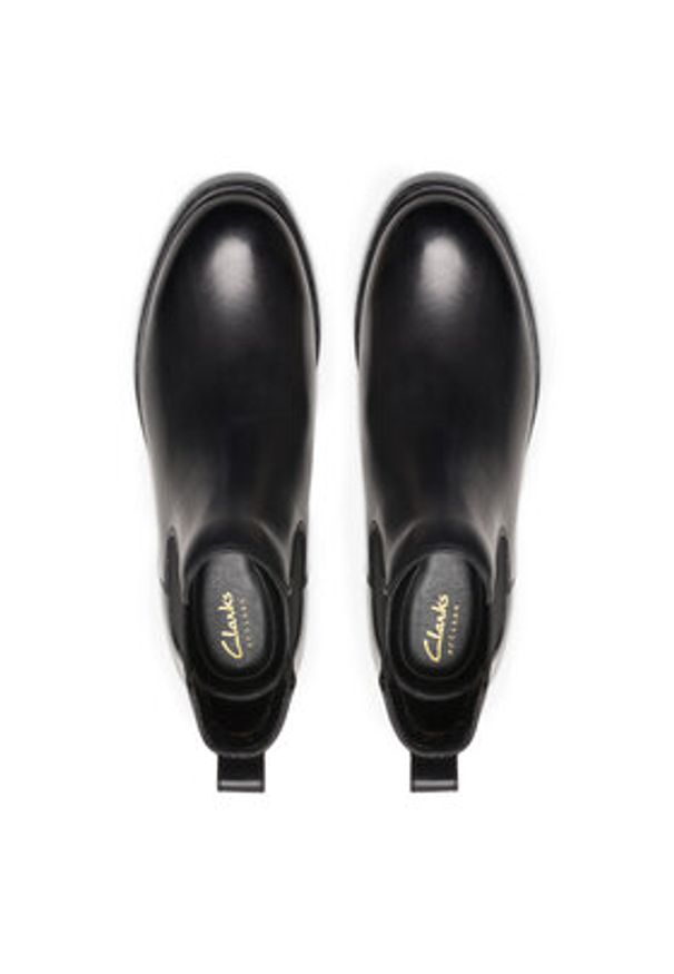 Clarks Sztyblety Havisham Top 26178715 Czarny. Kolor: czarny. Materiał: skóra