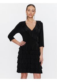 Joseph Ribkoff Sukienka koktajlowa 231081 Czarny Regular Fit. Kolor: czarny. Materiał: syntetyk. Styl: wizytowy