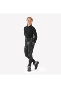 quechua - Legginsy turystyczne dla dzieci Quechua NH100 Warm. Kolor: czarny. Materiał: elastan. Sezon: zima
