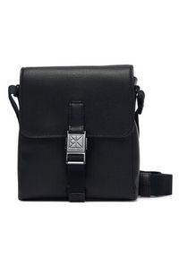 Calvin Klein Saszetka Emblem Hw Flap Reporter LV04D3506G Czarny. Kolor: czarny. Materiał: skóra #2