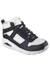 skechers - Buty do chodzenia damskie Skechers Uno High Regards Wbk Wbk. Zapięcie: sznurówki. Kolor: czarny. Materiał: materiał. Szerokość cholewki: normalna. Sport: turystyka piesza