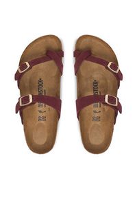 Birkenstock Japonki Mayari 1032984 Bordowy. Kolor: czerwony. Materiał: nubuk, skóra #3