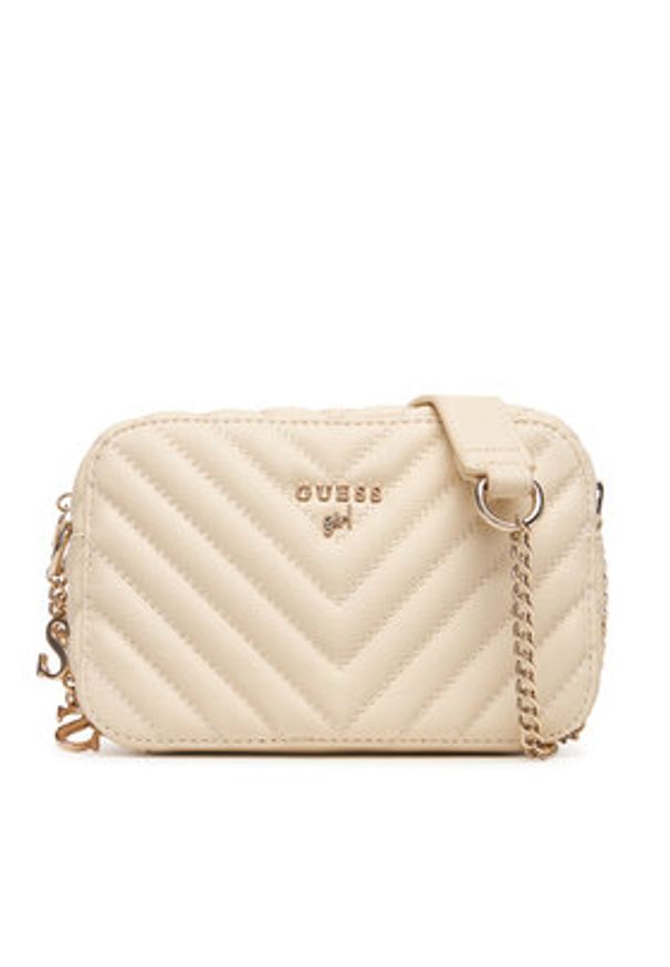 Guess Torebka J4GZ23 WFZL0 Écru. Kolor: kremowy. Materiał: skórzane