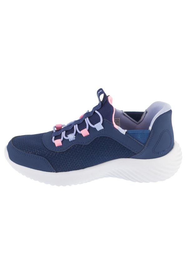 skechers - Buty sportowe Sneakersy dziewczęce, Slip-Ins: Bounder - Simple Cut. Kolor: niebieski. Model: Skechers Sport. Sport: turystyka piesza