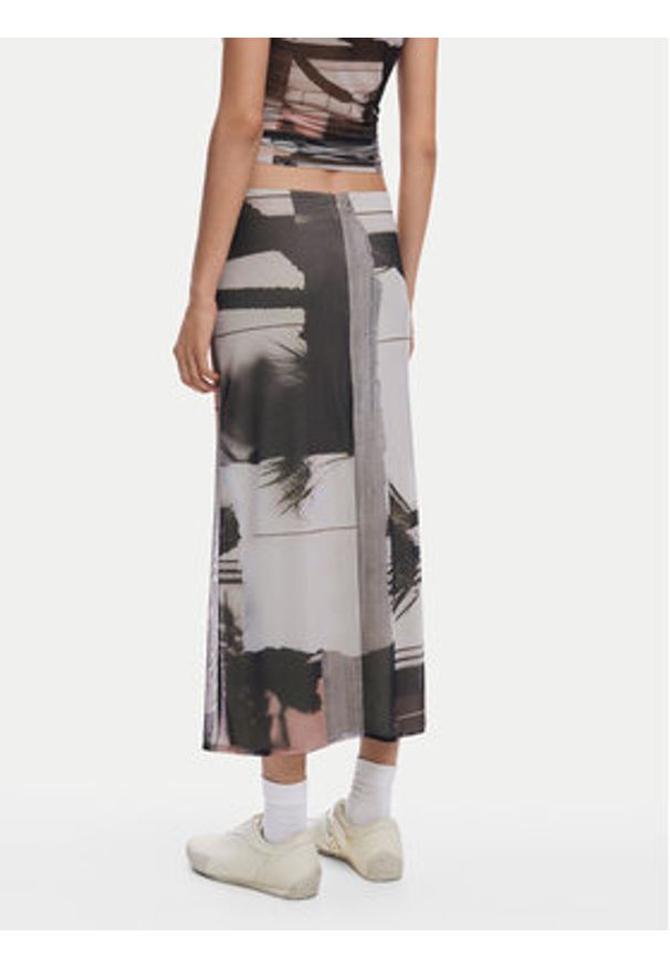 Desigual Spódnica tiulowa 25SWFK05 Kolorowy Regular Fit. Materiał: syntetyk. Wzór: kolorowy