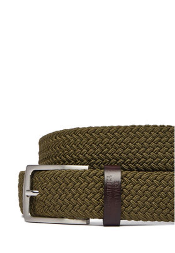 Aeronautica Militare Pasek Męski 261CI0307UCT03454 Zielony. Kolor: zielony. Materiał: materiał