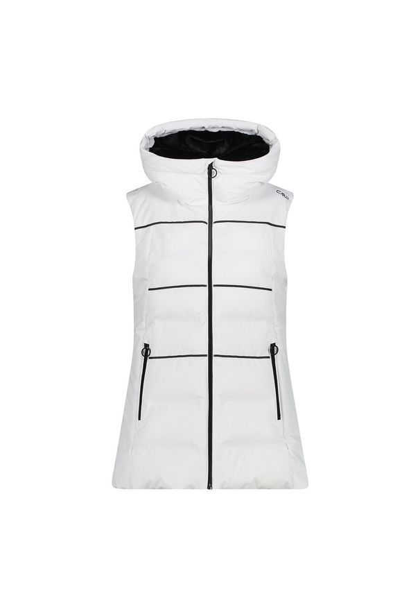 Damska kurtka bez rękawów CMP. Kolor: czarny, wielokolorowy, biały. Długość rękawa: bez rękawów. Sezon: zima. Sport: narciarstwo