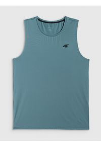 4f - 4F Koszulka treningowa regular szybkoschnąca męska - turkusowa L. Kolor: turkusowy. Materiał: materiał, włókno. Sport: fitness #1
