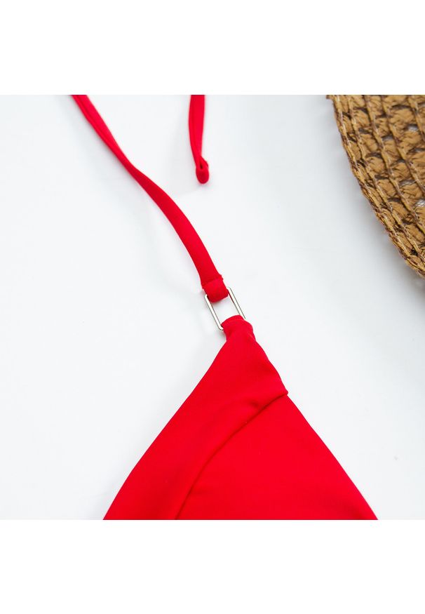 Intica - Bikini trójkątne wiązane szybkoschnące na plażę Taesuk. Kolor: niebieski. Materiał: materiał