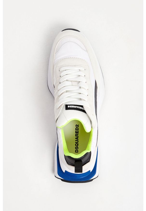 Sneakersy męskie DSQUARED2. Materiał: guma, zamsz, materiał. Wzór: aplikacja