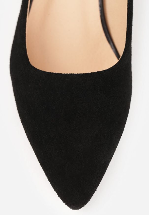 Renee - Czarne Czółenka VICES ze Skóry Naturalnej na Słupku Avanah. Kolor: czarny. Materiał: skóra. Obcas: na słupku. Styl: elegancki