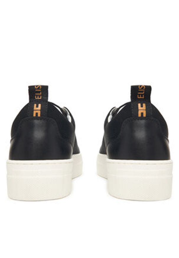 Elisabetta Franchi Sneakersy F4A9-E0528-1256 D Czarny. Kolor: czarny. Materiał: materiał