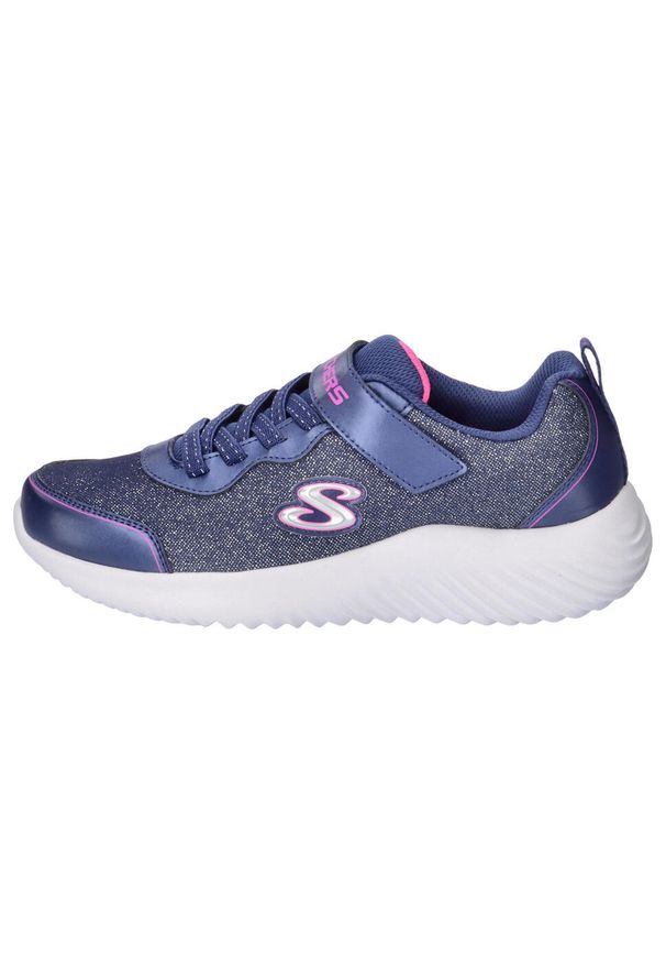 skechers - Buty SKECHERS BOUNDER GIRLY GROOVE Niebieski. Okazja: na co dzień. Kolor: czarny, różowy, wielokolorowy. Materiał: syntetyk, tkanina