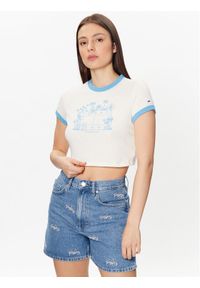 Tommy Jeans T-Shirt Homegrown DW0DW15478 Biały Cropped Fit. Kolor: biały. Materiał: bawełna #1