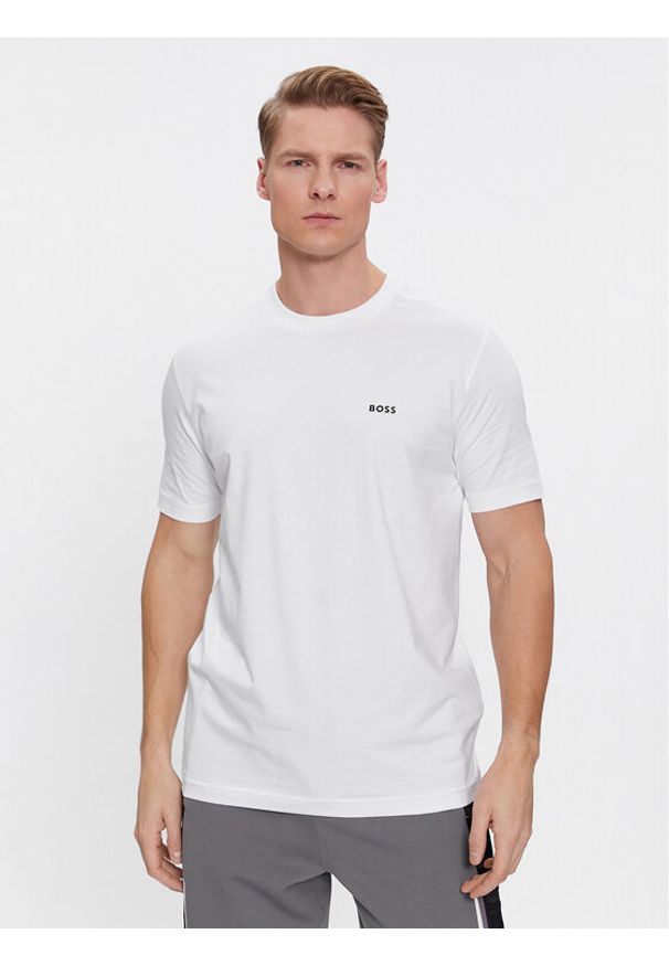 BOSS - Boss T-Shirt 50506373 Biały Regular Fit. Kolor: biały. Materiał: bawełna