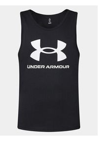 Under Armour Tank top Ua Sportstyle Logo Tank 1382883-001 Czarny Loose Fit. Kolor: czarny. Materiał: bawełna, syntetyk #2